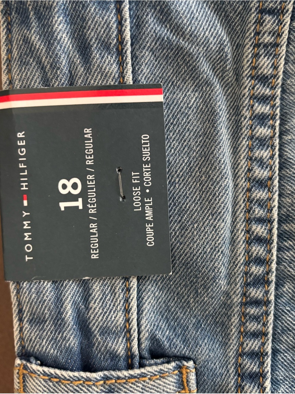 Tommy Hilfiger Boys Relaxed Light Blue Bermuda Jean Shorts 18 (women’s 6-8)